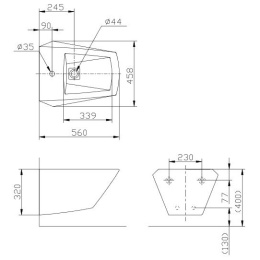 Фото Биде подвесное BT682V1#XW TOTO Jewelhex