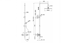 Фото Teka Nexos 662380200 Душевая система с термостатом