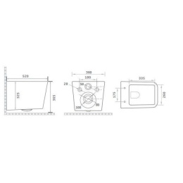 Подвесной унитаз Gid Tr2144BL