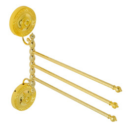 Фото Migliore MONTECARLO 31787 Полотенцедержатель тройной поворотный, L35 cм. золото