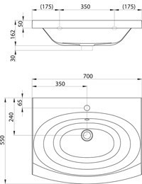 Тумба под умывальник Ravak Evolution (X000000364), белый