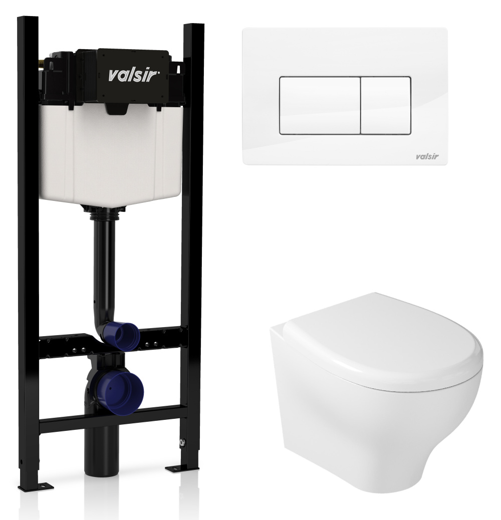 KIT VSWG 7212 Slim P1 Комплект инсталляции 4 в 1, WINNER S BLOCK VS0853202, унитаз EDEN 7212, крышка