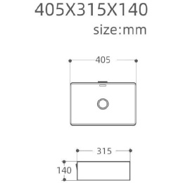 Раковина 40,5 см Aquanet Perfect (00273678) Прямоугольная
