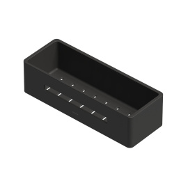 Фото Металлическая полка Whitecross Ergo black ER2280BL Черный матовый