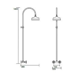 Фото Душевая система Kerasan Retro (7397K0)