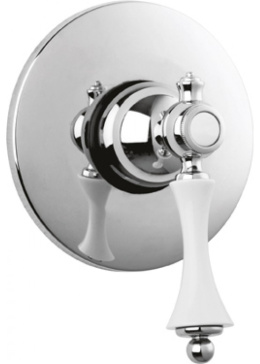 Фото Смеситель Cezares Margot MARGOT-DIM-01-Bi для душа, хром/белый