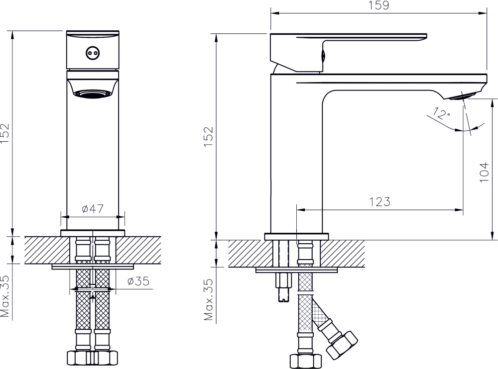 Фото Смеситель для раковины RUSH Luson LU1630-11