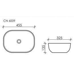 Накладная раковина Ceramica Nova ELEMENT CN6009