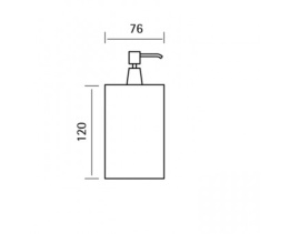 Фото Дозатор жидкого мыла настольный Cisal Xion XI090611D1, нержавеющая сталь