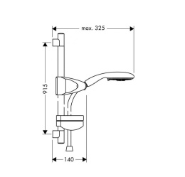 Душевой гарнитур Hansgrohe Raindance (27881000) хром
