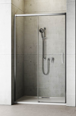 Душевая дверь в нишу Radaway Idea DWJ 150x200 профиль хром, стекло прозрачное, крепления слева 38701