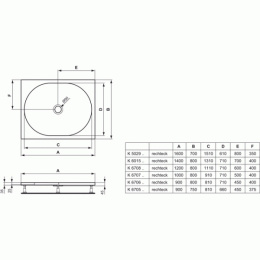 Ideal Standard Tonic K601501 Душевой поддон