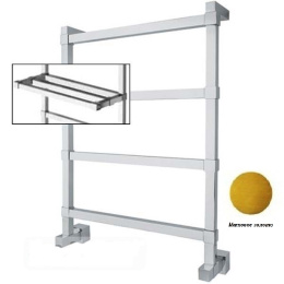 Фото Полотенцесушитель водяной Margaroli Panorama (Панорама) 742, 7424704CBRG, матовое золото