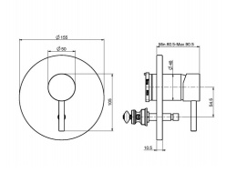 Carlo Frattini Maxima F5309X2CR Смеситель для ванны