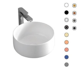 Фото Раковина накладная 35 см ArtCeram Cognac (COL004 17 00) черный