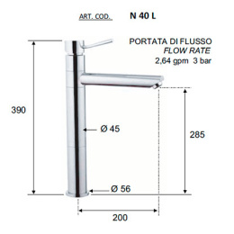 Фото Смеситель Remer для кухни RR N40L