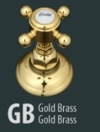 Фото Смеситель Nicolazzi Classico 3406GB76 для душа, золото, ручки P.M. BLANC