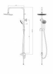 Фото Душевой гарнитур Milardo (2403F21M76) хром
