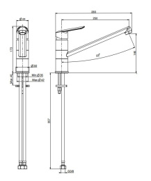 Смеситель для кухни F3007CR FIMA Carlo Frattini Kitchen