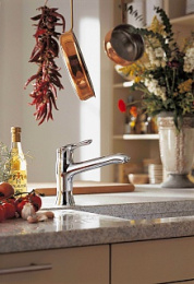 Фото Смеситель для кухонной мойки Kludi Amphora (549040575) хром