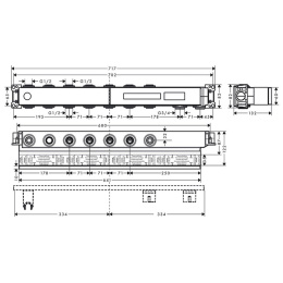 Фото Скрытая часть для термостата Hansgrohe (18313180)