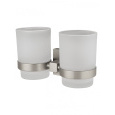 Два стакана для зубных щеток с держателем Wonzon&Woghand Polo (WW-8928-BN) Никель