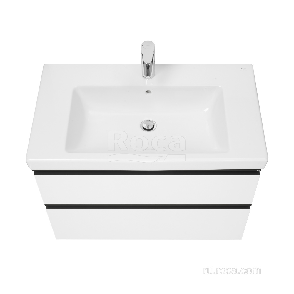 Фото Тумба под раковину Roca Domi (A857459806) белый глянцевый