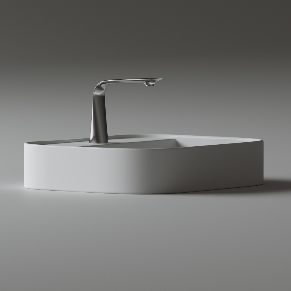 Накладная раковина Ceramicanova Element CN6034 прямоугольная 55 см