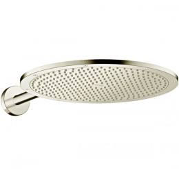 Фото Верхний душ Axor ShowerSolutions 26034820, 35,5x35,5 см, 1 режим струи, с держателем, шлифованный ни