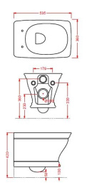 Фото Подвесной унитаз ArtCeram Civitas (CIV001 35 00) зеленый
