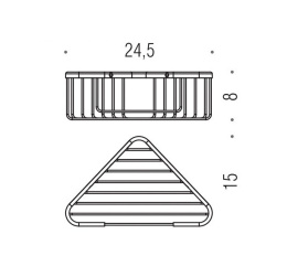 Colombo Design BASIC B2733 Полка (решетка) - угловая