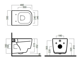 Подвесной унитаз Hatria Fusion (YXJ701) белый