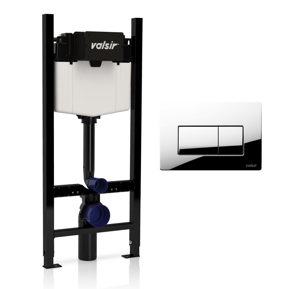 Фото KIT P1 CR VS0853202 Комплект инст.для унит. WINNER S BLOCK H1140 D.90/110MEC, клавиша P1, ABS,хром, 