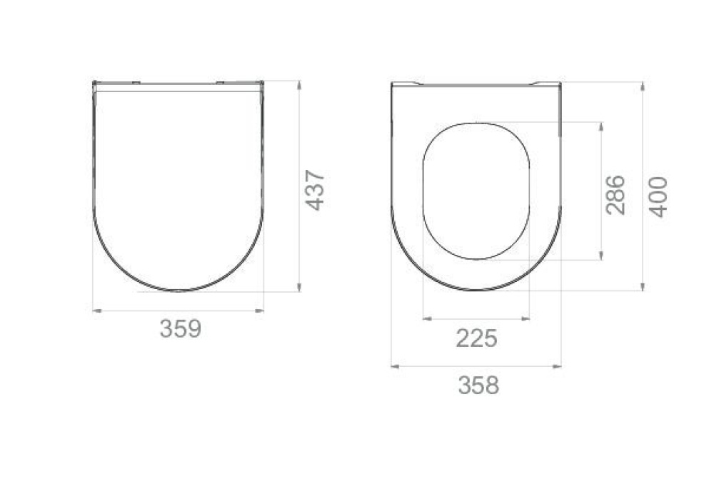 Фото Крышка для унитаза Boheme Bianca (966-3-W) белый глянцевый