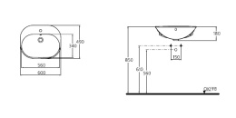 Фото Ideal Standard Tonic K070161 Раковина на 60 см