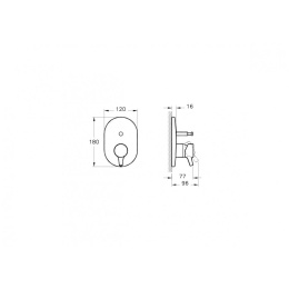 Смеситель для ванны Vitra Nest (A42227EXP) хром