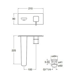 Cristina KING KG27851 Смеситель для раковины