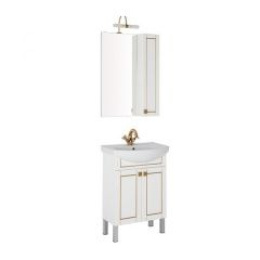 Мебель для ванной Aquanet Честер 60 белый/золото