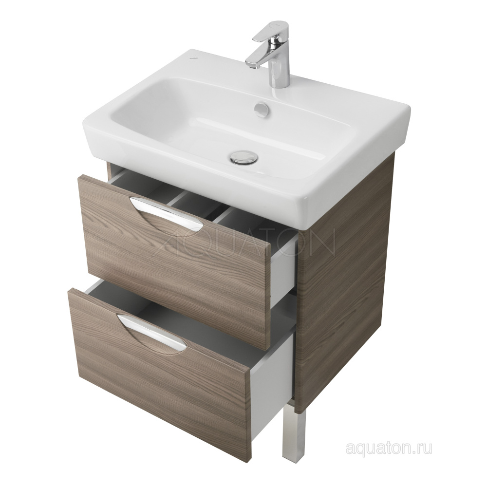 Тумба под раковину Aquaton Сильва 60 дуб макиато 1A211801SIW50