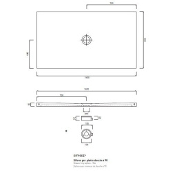 Cielo Cinquanta PD580140 Душевой керамический поддон
