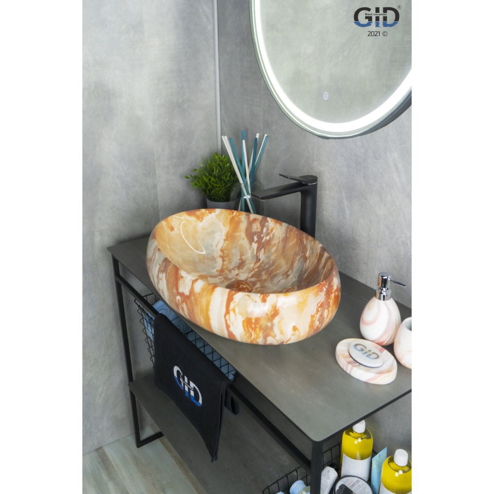 Раковина накладная Gid Mnc169