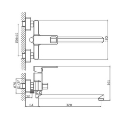 Смеситель для ванны Haiba HB22615-7