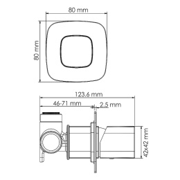 Смеситель для душа WasserKRAFT Naab (8652) Хром