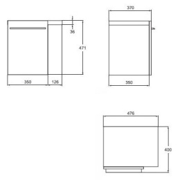 Боковой шкафчик K2220EG Ideal Standard Daylight