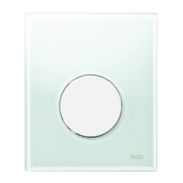 TECEloop Urinal Панель смыва, стекло зеленое, клавиша белая