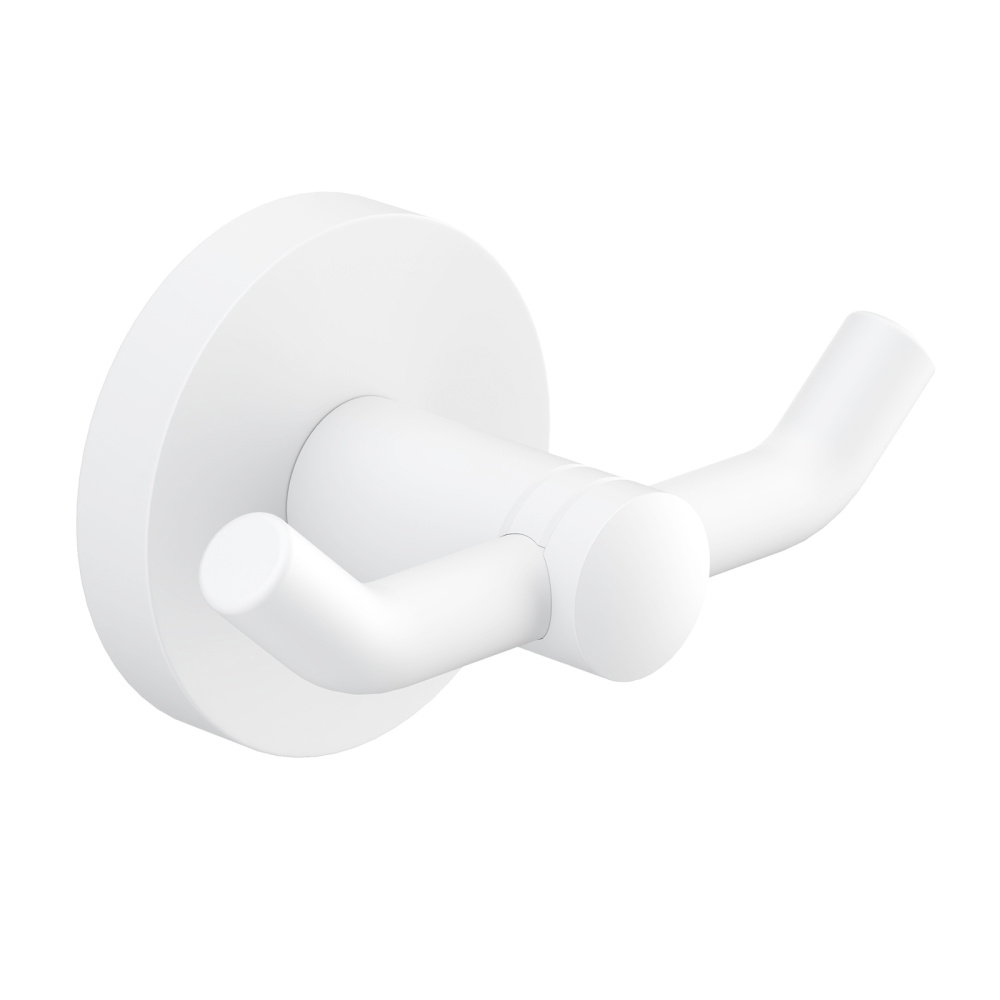 Фото Крючок двойной Timo Saona 13012/16 белый матовый