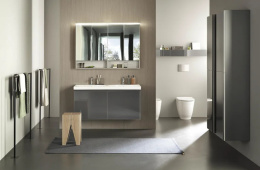 Полка Geberit Acanto 500.617.JK.2, 45 см, тёмно-серое стекло