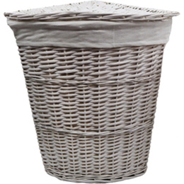 Фото Корзина для белья WasserKRAFT Vils 38x38x55 WB-560-L с крышкой Белая