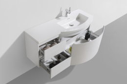 Мебель для ванной Belbagno Prospero 120см правый белый