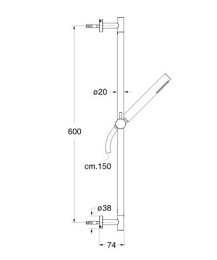 Душевой гарнитур Cristina Rubinetterie (PD07151)